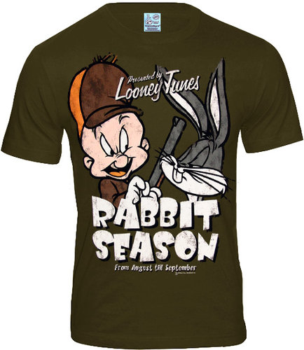 LOGOSH!RT Looney Tunes Retro Herren T-Shirt RABBIT SEASON