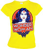 DC Comics Damen T-Shirt WONDER WOMAN PORTRAIT gelb