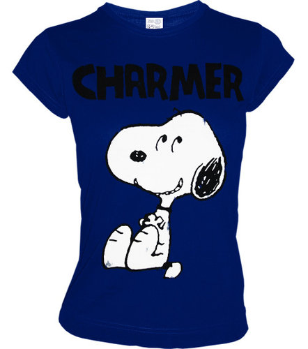 LOGOSH!RT Snoopy Retro Comic Girl Shirt CHARMER