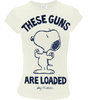 LOGOSH!RT Snoopy Retro Girl T-Shirt THESE GUNS