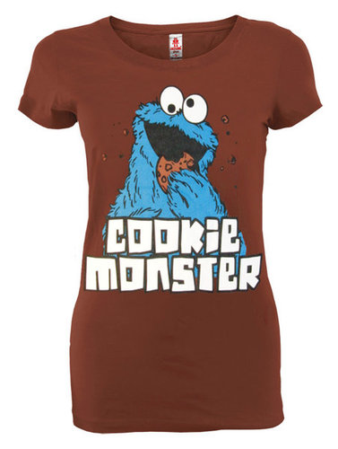 Cookie Monster Logoshirt Girl Vintage T-Shirt Chocolate