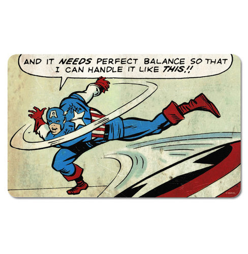 original Marvel Comics Frühstücksbrettchen Captain America