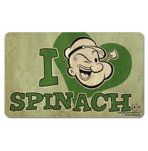 original Resopal Frühstücksbrett Popeye I LOVE SPINACH
