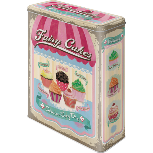 50er Retro Fairy Cakes - Cup Cakes Blechdose XL