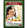 50er Retro Blechschild Mr Crickles Crispy Flakes 30x40 cm