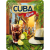 Retro Cocktail Bar Cuba Libre Blechschild 15x20 cm