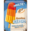 50er Retro Freezie Ice Pop Blechschild/Küchenschild 30x40cm