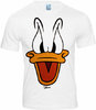 Logoshirt Disney Donald Duck Face Herren T-Shirt weiß