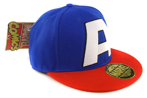 Marvel Comics Captain America Flat Cap A blau/rot