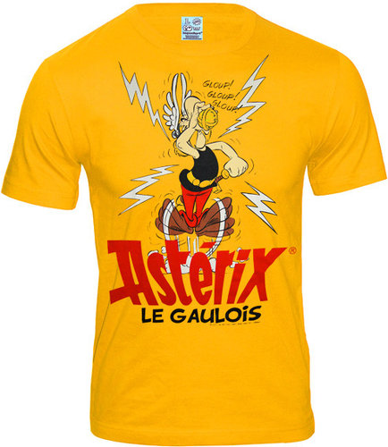 original ASTERIX Herren T-Shirt LE GAULOIS gelb