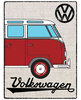 VW Bulli Camper Hessian Red Blechschild 30x 40cm