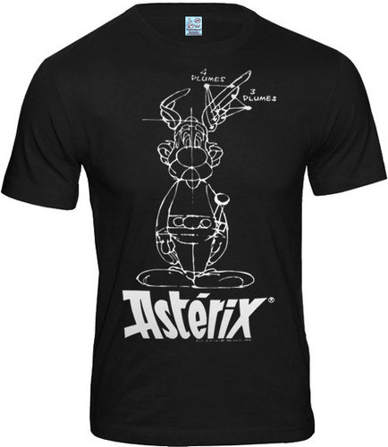 original Retro ASTERIX Herren T-Shirt Sketch