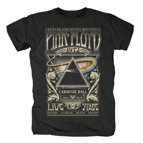 Pink Floyd Herren T-Shirt Dark Side Carnegie Hall New York
