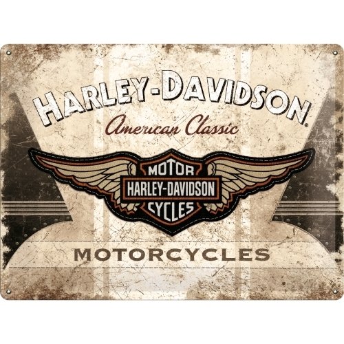 Harley Davidson American Clasic Logo Blechschild 30x40 cm