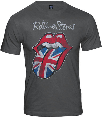 The Rolling Stones Herren T-Shirt Union Jack Tongue