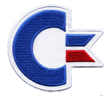 Commodore C64 Logo Aufnäher Patch