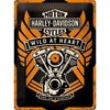 Harley Davidson Wild At Heart Blechschild 30x40cm