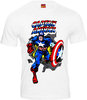 Marvel Comics Captain America Herren T-Shirt weiß