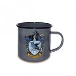 Harry Potter Emaille Becher Tasse Ravenclaw Logo grau