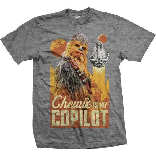 Retro Star Wars Herren T-Shirt Chewbacca Copilot