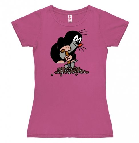 Der kleine Maulwurf Krtek Damen Frauen T-Shirt pink