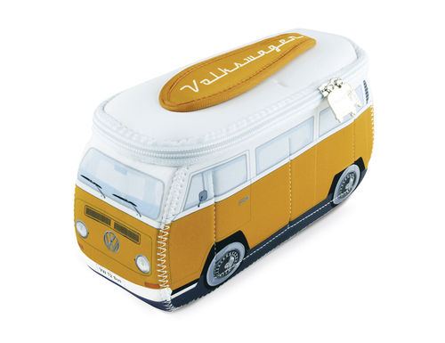 VW Bus T2 Neopren Tasche Mäppchen Gelb