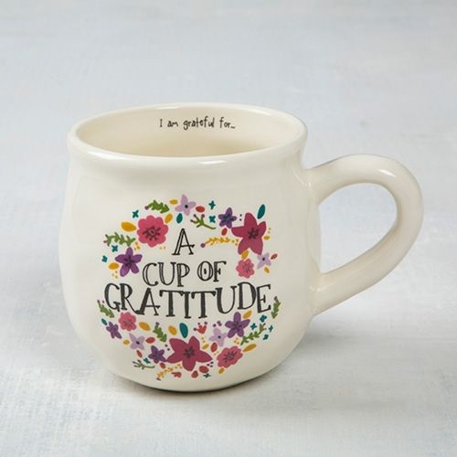 Floral Kaffeetasse Tasse Cup of Gratitude