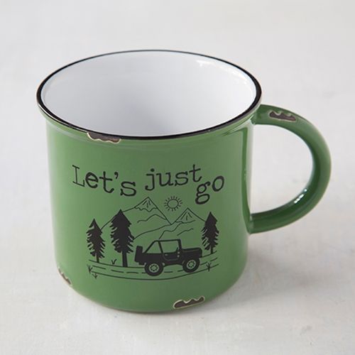 Retro Camping Tasse Becher Lets just go