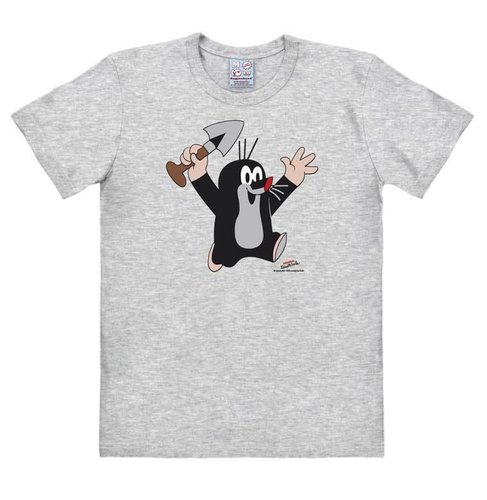 Retro Zeichentrick Herren T-Shirt Der Kleine Maulwurf Juhu