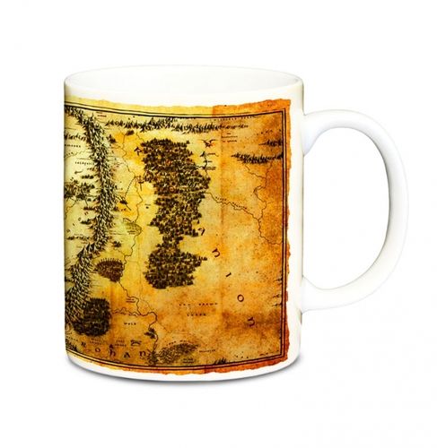 The Hobbit Tasse Kaffeetasse Mittelerde Karte