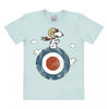 The Peanuts Herren T-Shirt Snoopy Target hellblau