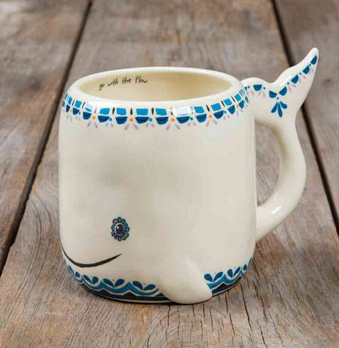 Maritim Wal Tasse Kaffeebecher Folk Art Whale