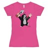 Logoshirt Maulwurf Frauen T-Shirt JUHU Pink