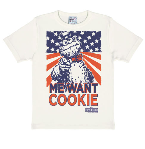 Krümelmonster Monster Me Want Cookie Kinder T-Shirt