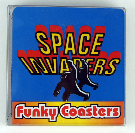 SPACE INVADERS Coasters Untersetzer Bierdeckel 4 Stück