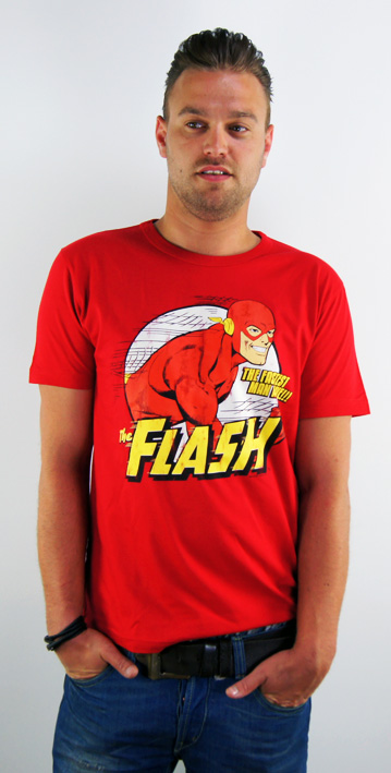 FLASH DC Comics Herren T-Shirt THE FASTEST MAN ALIVE