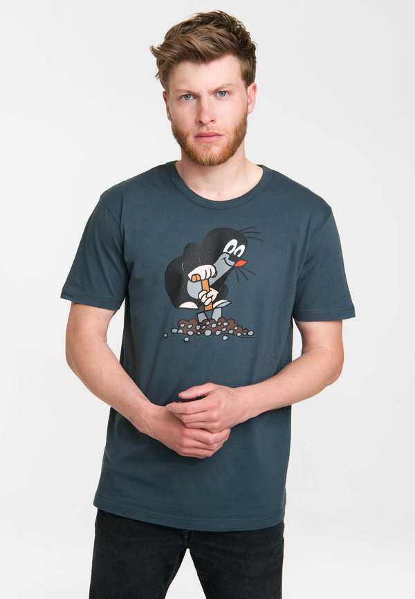 Der kleine Maulwurf Zeichentrick Herren T-Shirt Stoneblue