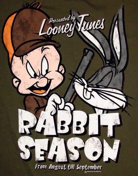 LOGOSH!RT Looney Tunes Retro Herren T-Shirt RABBIT SEASON