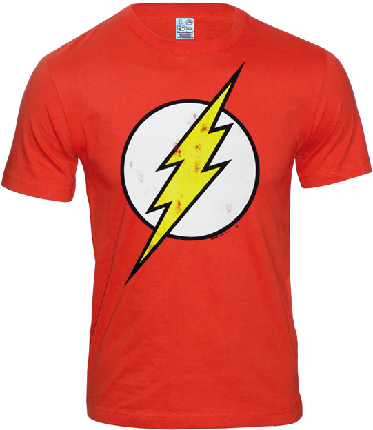 LOGOSH!RT DC Comics Retro Herren T-Shirt FLASH LOGO