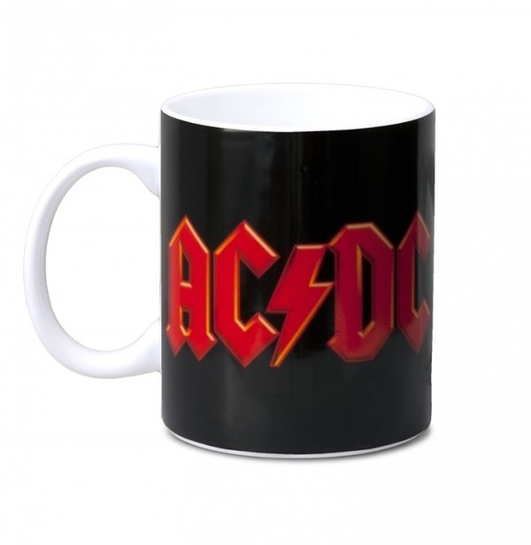 ACDC Tasse Sammeltasse Mug Taza AC/DC LOGO ROT
