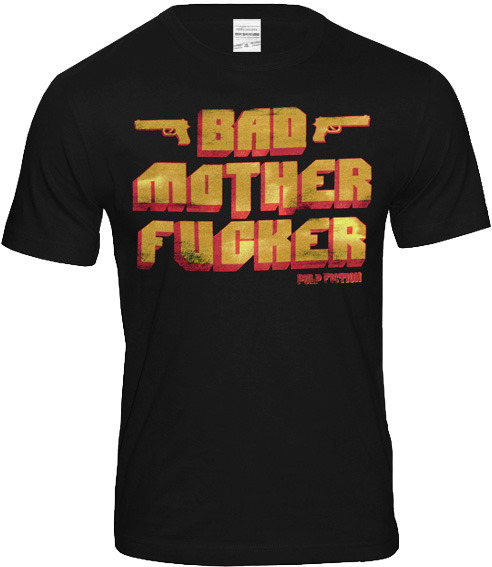 PULP FICTION Retro Movie Herren T-Shirt BAD MOTHER FUCKER