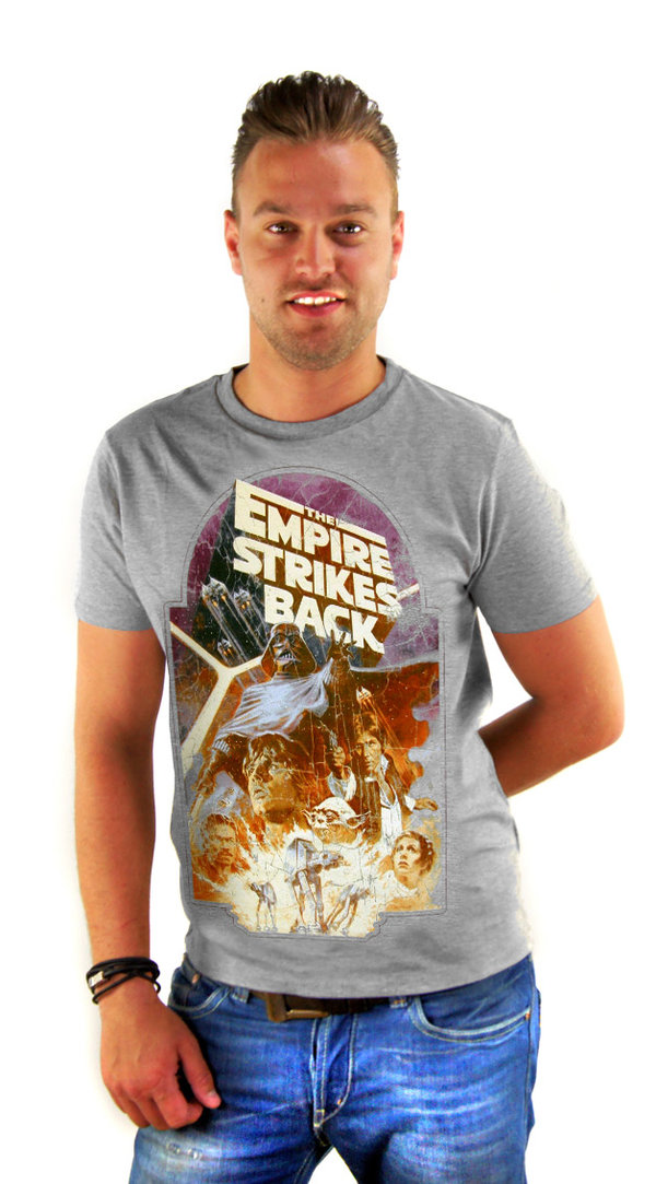 STAR WARS T-Shirt THE EMPIRE STRIKES BACK SportsGrey