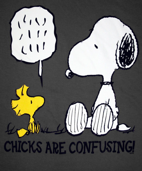 LOGOSH!RT Snoopy&Woodstock Girl Shirt CHICKS ARE...