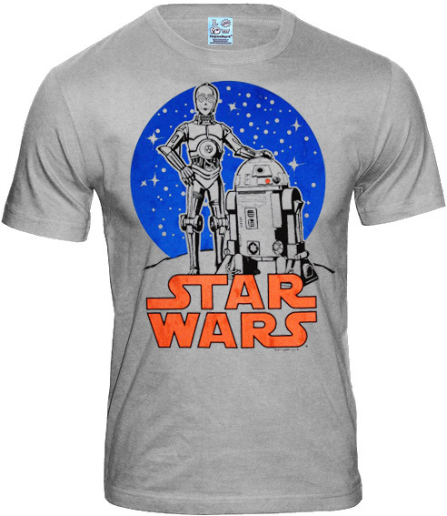 Logoshirt Star Wars Herren T-Shirt C3PO R2D2 Droids