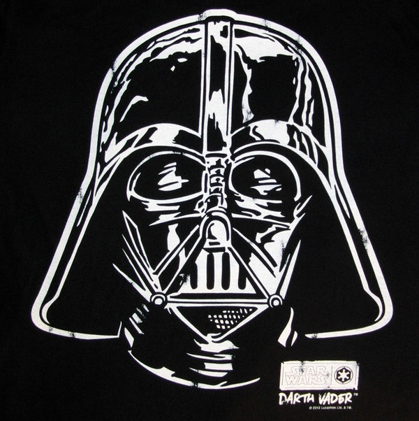 LOGOSH!RT Star Wars Herren T-Shirt DARTH VADER FACE