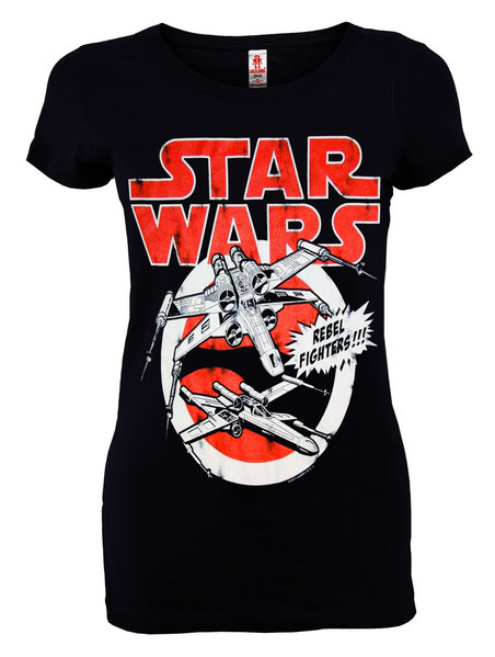 LOGOSH!RT Star Wars Damen T-Shirt REBEL FIGHTERS