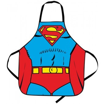 Kochschürze mit klassischem Superman-Aufdruck