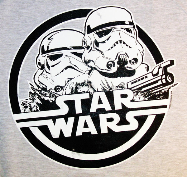 Troopers Star Wars Herren T-Shirt Logoshirt Sportsgrey