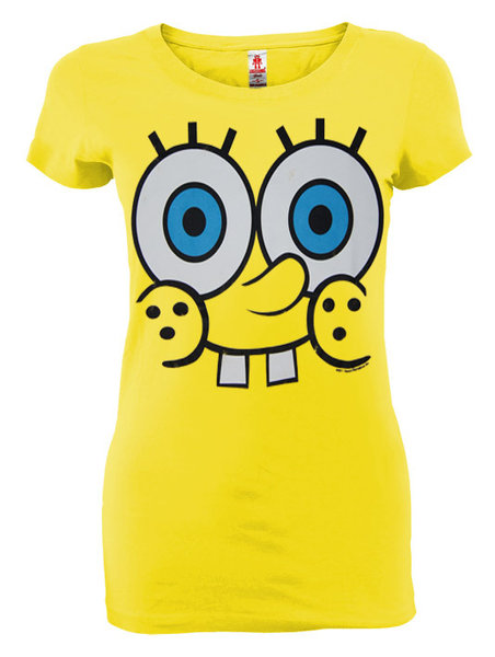Spongebob Logoshirt Damen T-Shirt Gelb