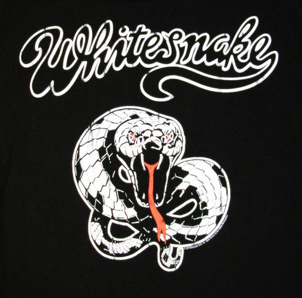 WhiteSnake Band Herren Logoshirt T-Shirt Schwarz